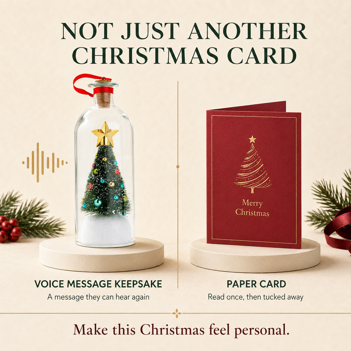 Brankson™ Record-a-Message Christmas Tree