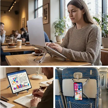 Brankson™ 3-in-1 Foldable Magnetic Stand for Phone, Tablet & Laptop