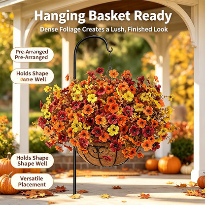 Brankson™ 🍂 Fall Artificial Flowers 🎃 Halloween Decor 🌼
