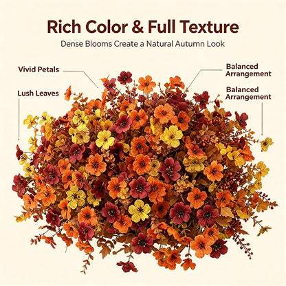 Brankson™ 🍂 Fall Artificial Flowers 🎃 Halloween Decor 🌼
