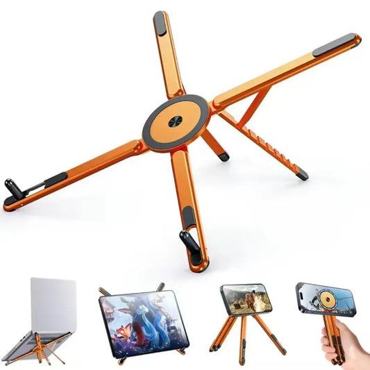 Brankson™ 3-in-1 Foldable Magnetic Stand for Phone, Tablet & Laptop