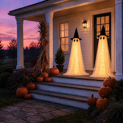 Brankson™ 2-Pack Lighted Halloween Ghost Decorations