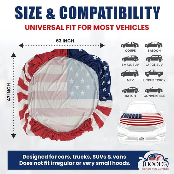 Brankson™ 🎉Hot Sale🔥American Car Hood Flag🦅