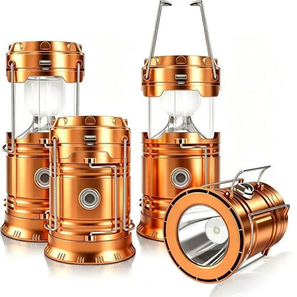 Brankson™ 4-Pack Solar Rechargeable Camping Lanterns