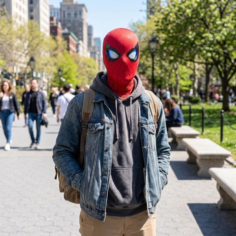 Brankson™ Spidey Light-Up Mask with Remote Ring