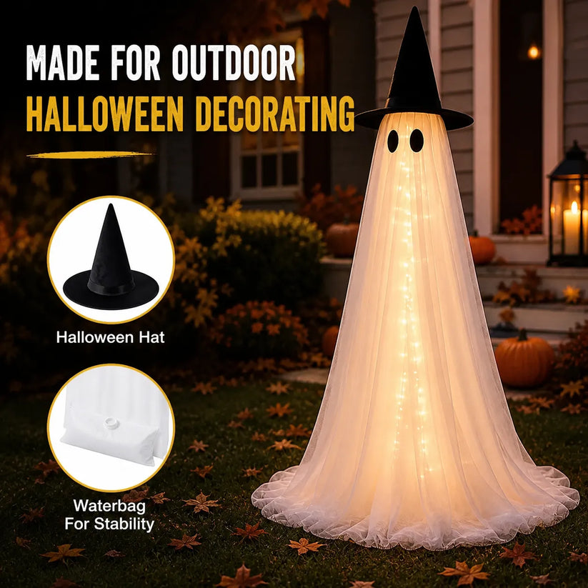 Brankson™ 2-Pack Lighted Halloween Ghost Decorations