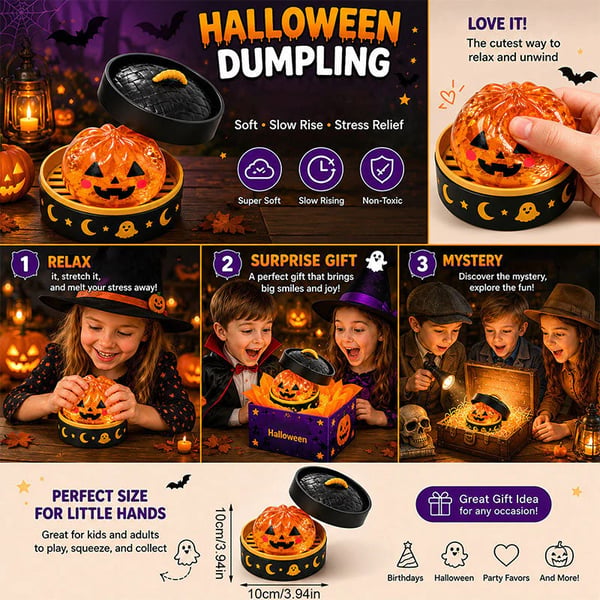 Brankson™ 🎃 Halloween Dumpling Squeeze Squishy Toy