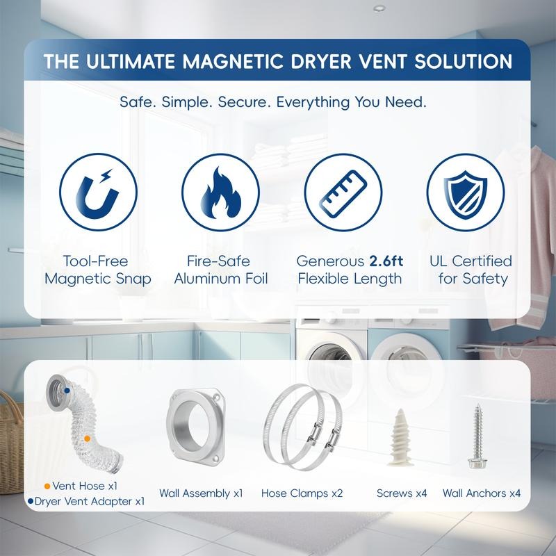 Brankson™ Magnetic Dryer Vent Connector Kit