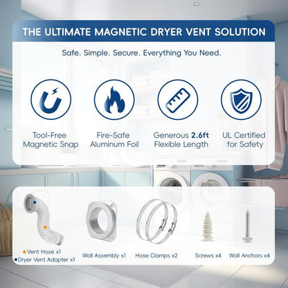 Brankson™ Magnetic Dryer Vent Connector Kit