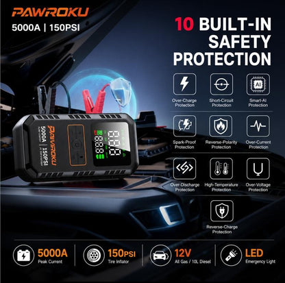 Brankson™ 4-in-1 Car Jump Starter 5000A