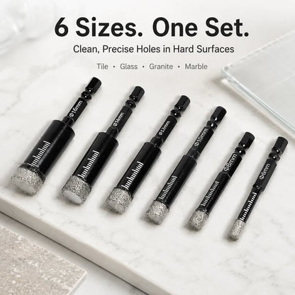 Brankson™ 6-Piece Diamond Drill Bit Set