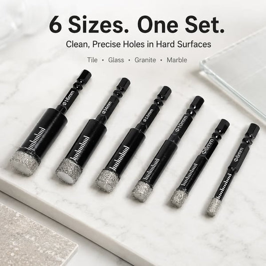 Brankson™ 6-Piece Diamond Drill Bit Set