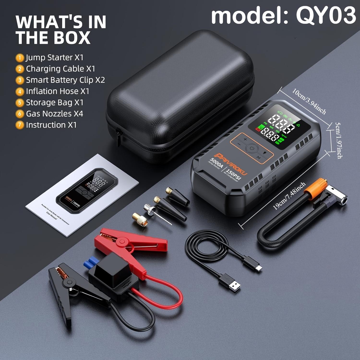 Brankson™ 4-in-1 Car Jump Starter 5000A