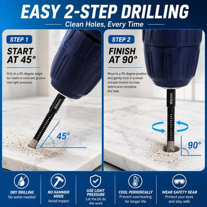 Brankson™ 6-Piece Diamond Drill Bit Set