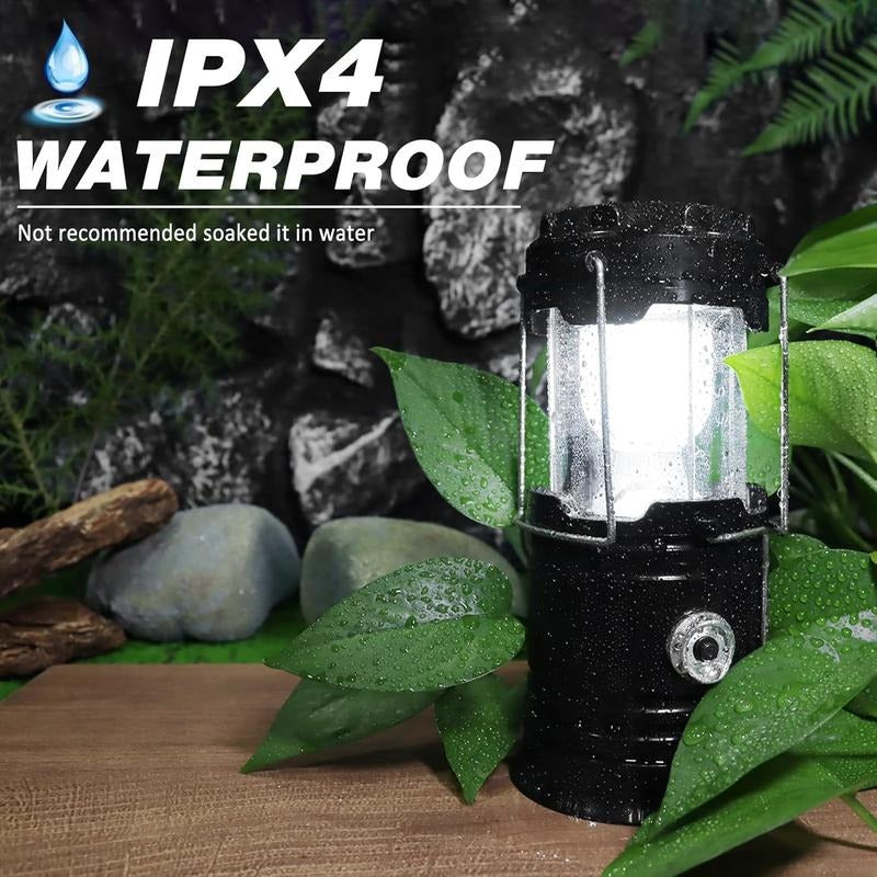 Brankson™ 4-Pack Solar Rechargeable Camping Lanterns