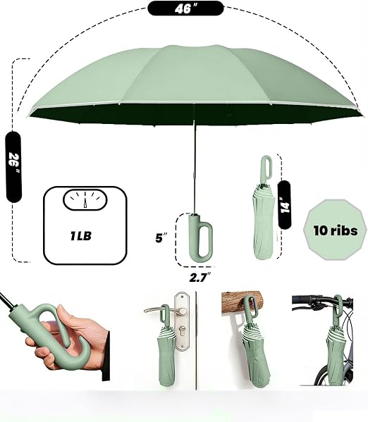 Brankson™ Automatic Folding Windproof Travel Umbrella