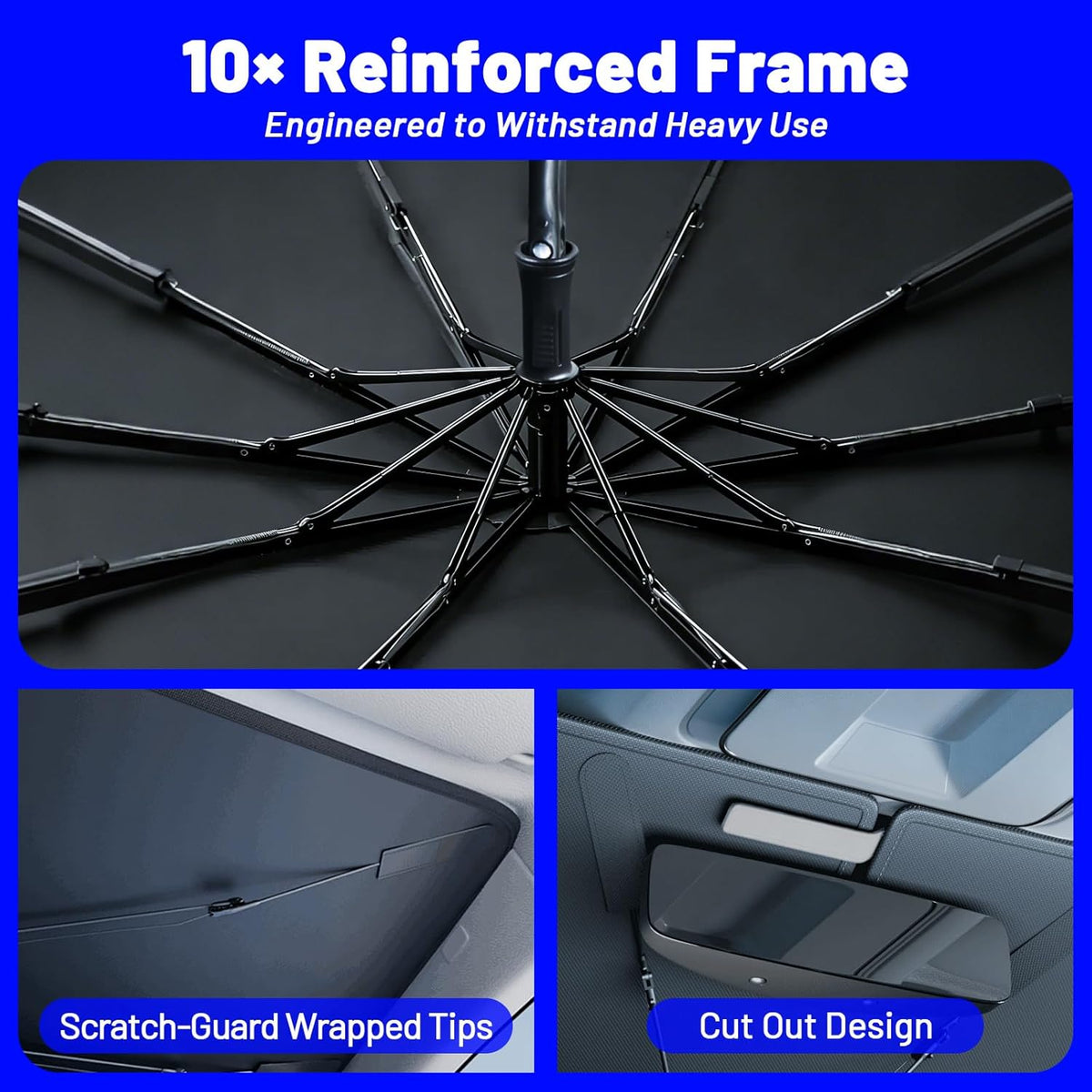 Brankson™ 2026 Upgraded Car Windshield Sun Shade Umbrella