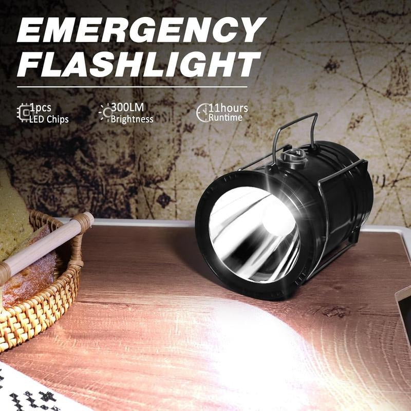 Brankson™ 4-Pack Solar Rechargeable Camping Lanterns