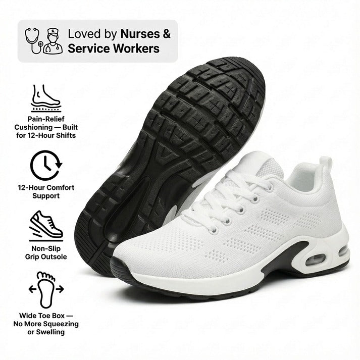 Orthora™ Pro — 12-Hour Shift Shoes for All-Day Foot, Knee & Back Pain Relief