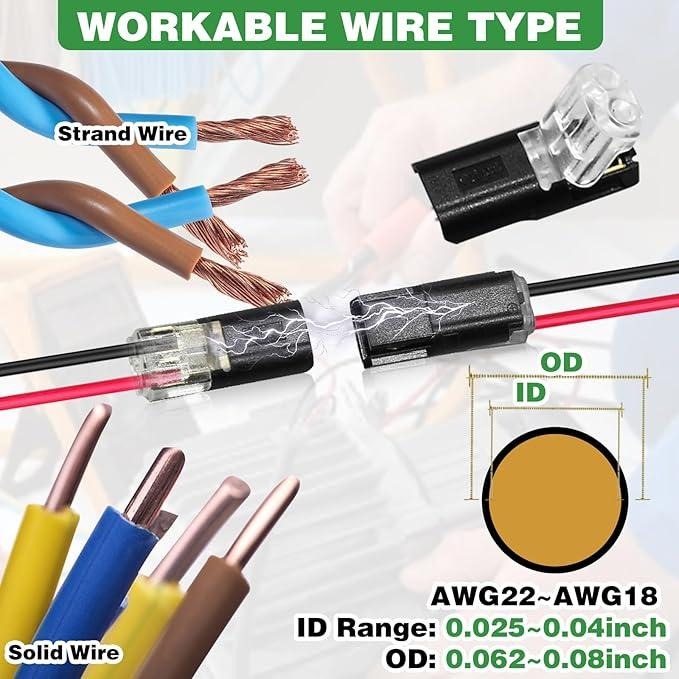 Brankson™ 2-Pin Universal Wire Connectors