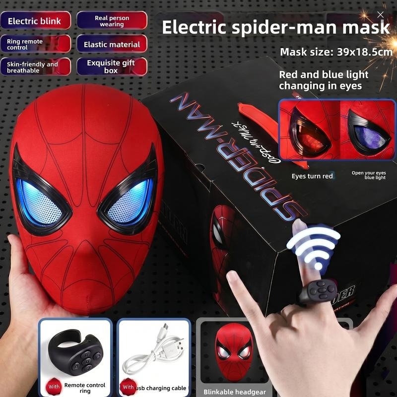 Brankson™ Spidey Light-Up Mask with Remote Ring