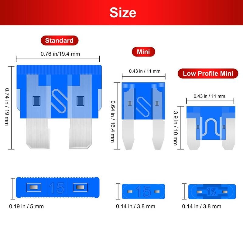 Brankson™ 306PCS Car Blade Fuse Kit