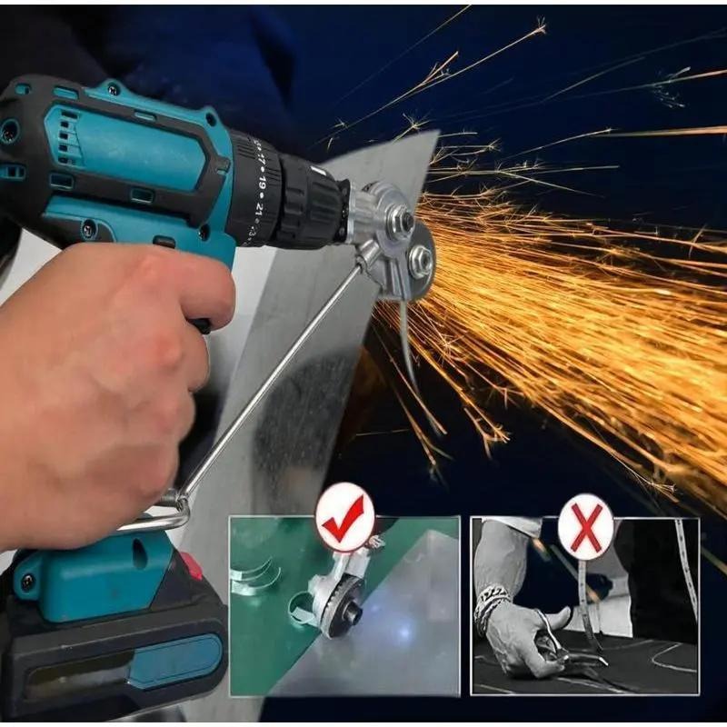 Brankson™ Electric Drill Sheet Metal Cutter for Steel & Aluminum