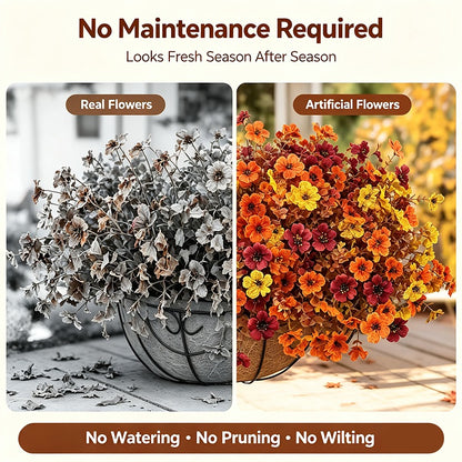 Brankson™ 🍂 Fall Artificial Flowers 🎃 Halloween Decor 🌼