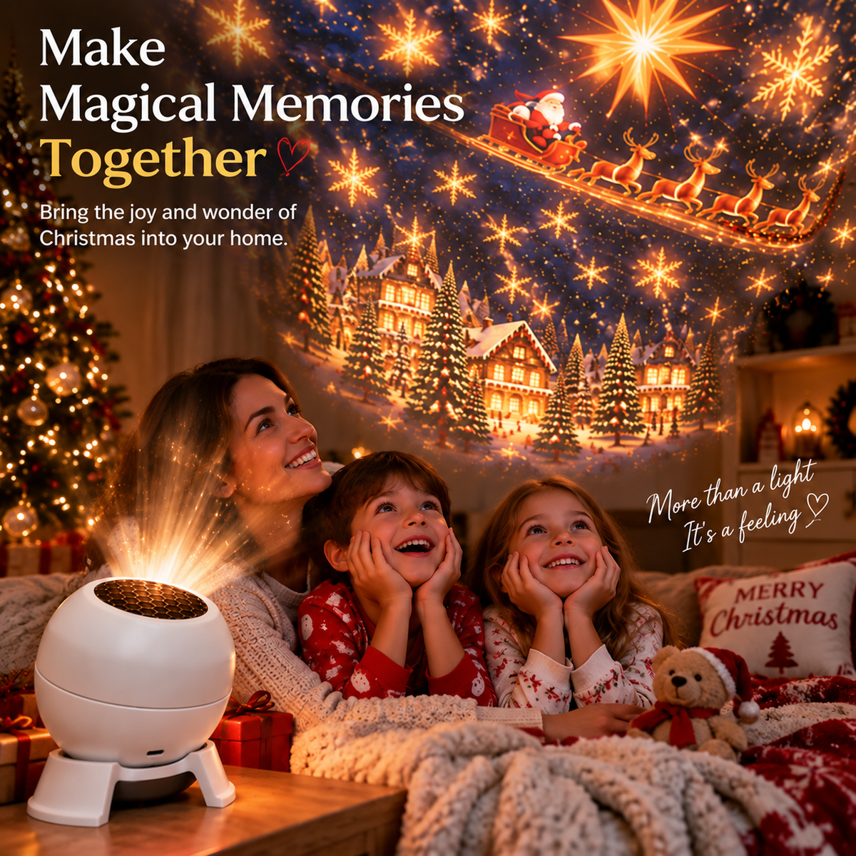 Magical Christmas Projection Night Light