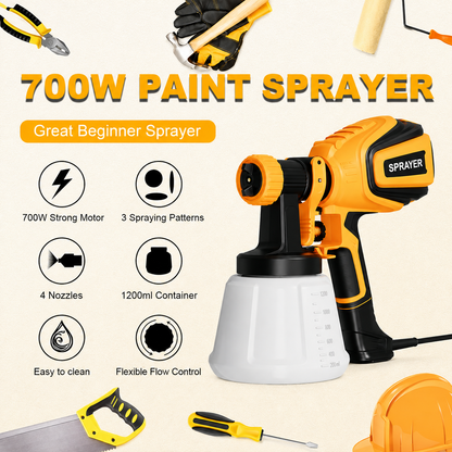 Brankson™ HVLP Electric Paint Sprayer 700W