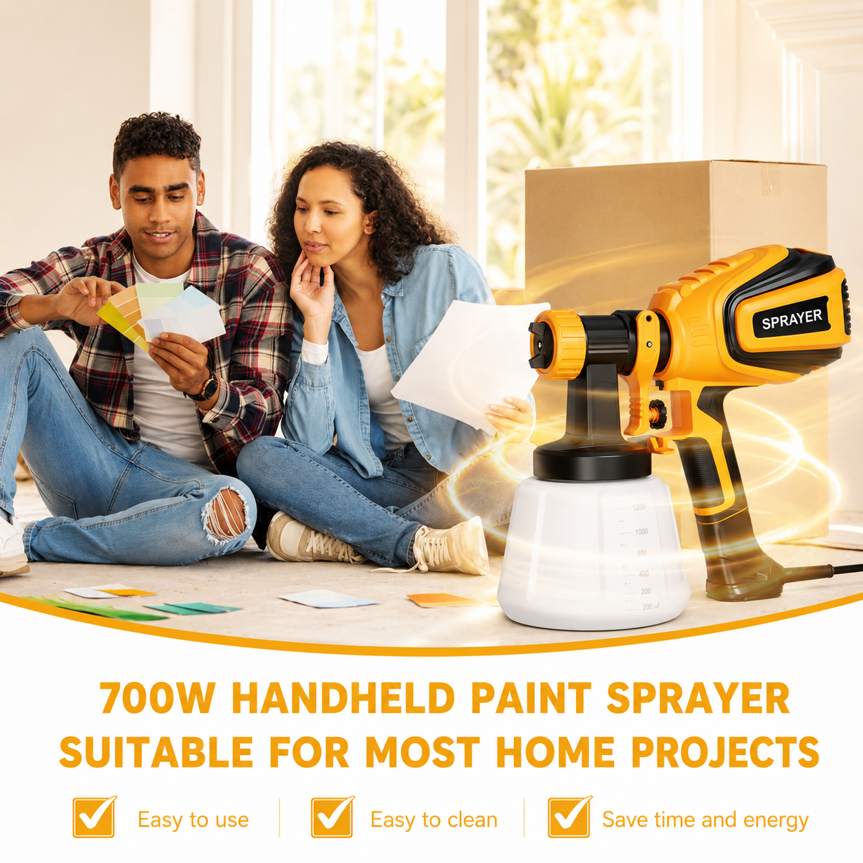 Brankson™ HVLP Electric Paint Sprayer 700W