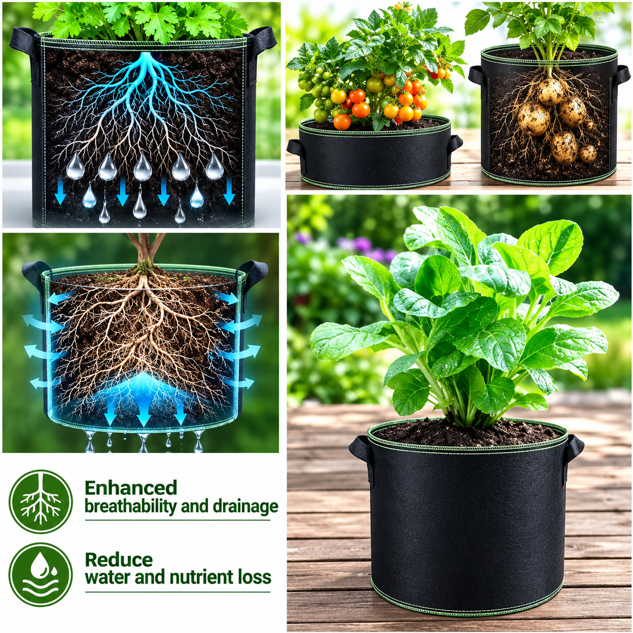 Brankson™ 5 Gallon Grow Bags