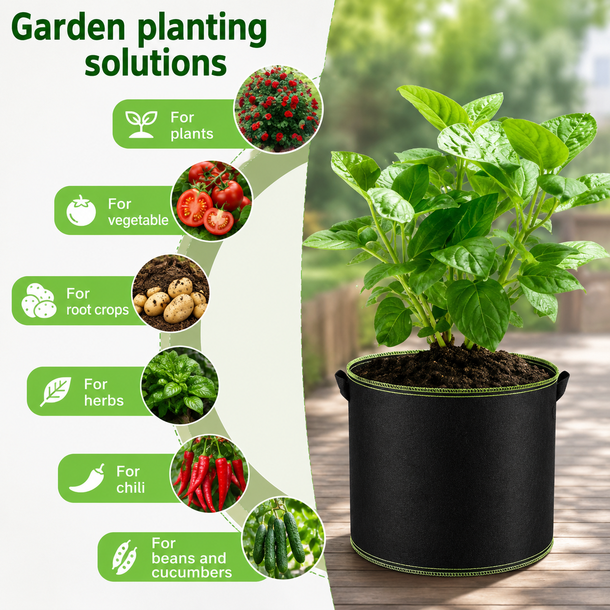 Brankson™ 5 Gallon Grow Bags