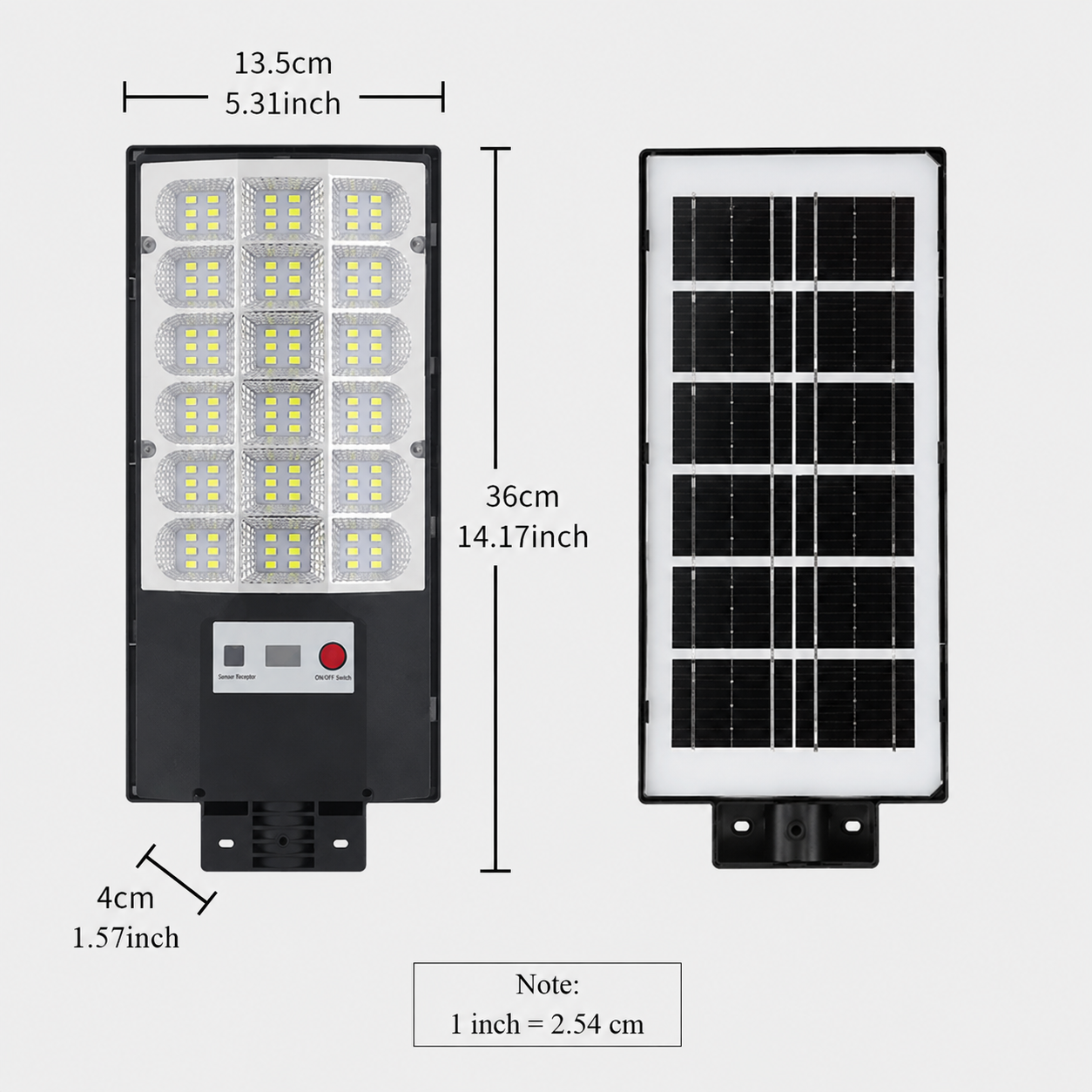 Brankson™ Industrial Size Solar Street Light.