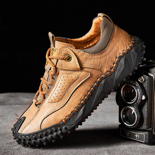 Brankson™ Men’s Vintage Leather Hiking Shoes with Arch Support