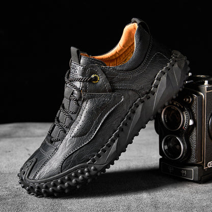 Brankson™ Men’s Vintage Leather Hiking Shoes with Arch Support