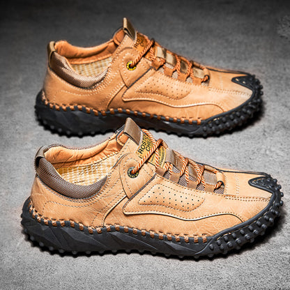 Brankson™ Men’s Vintage Leather Hiking Shoes with Arch Support