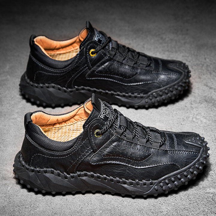 Brankson™ Men’s Vintage Leather Hiking Shoes with Arch Support