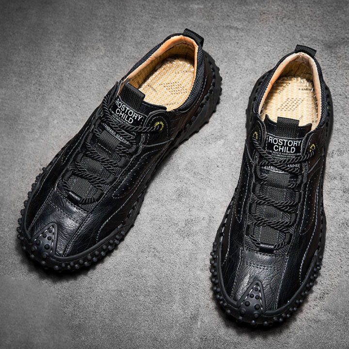 Brankson™ Men’s Vintage Leather Hiking Shoes with Arch Support