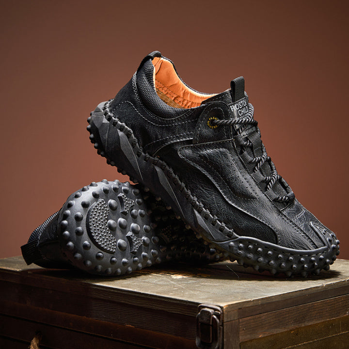Brankson™ Men’s Vintage Leather Hiking Shoes with Arch Support