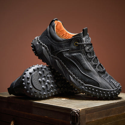 Brankson™ Men’s Vintage Leather Hiking Shoes with Arch Support