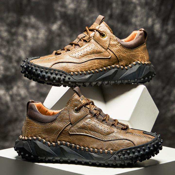 Brankson™ Men’s Vintage Leather Hiking Shoes with Arch Support