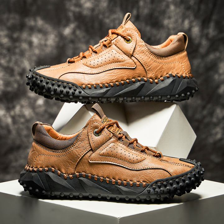 Brankson™ Men’s Vintage Leather Hiking Shoes with Arch Support