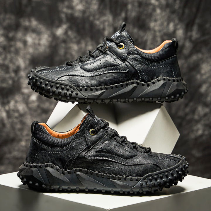 Brankson™ Men’s Vintage Leather Hiking Shoes with Arch Support