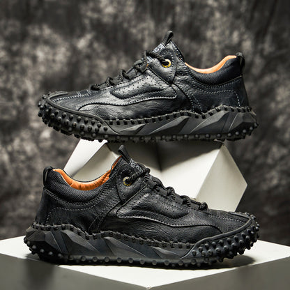 Brankson™ Men’s Vintage Leather Hiking Shoes with Arch Support