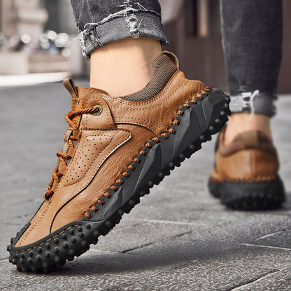 Brankson™ Men’s Vintage Leather Hiking Shoes with Arch Support