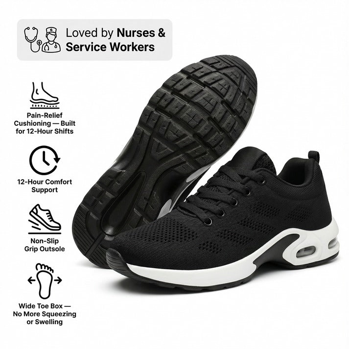 Orthora™ Pro — 12-Hour Shift Shoes for All-Day Foot, Knee & Back Pain Relief