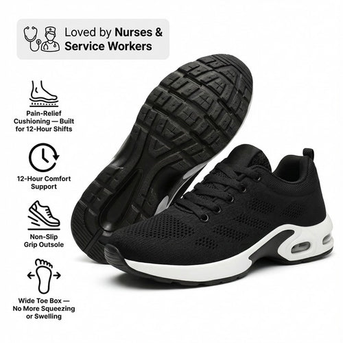 Orthora™ Pro — 12-Hour Shift Shoes for All-Day Foot, Knee & Back Pain Relief