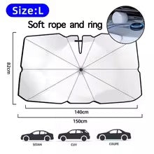 Brankson™ 🔥Last Day 50% OFF - 2026 Upgraded Car Windshield Sun Shade Umbrella