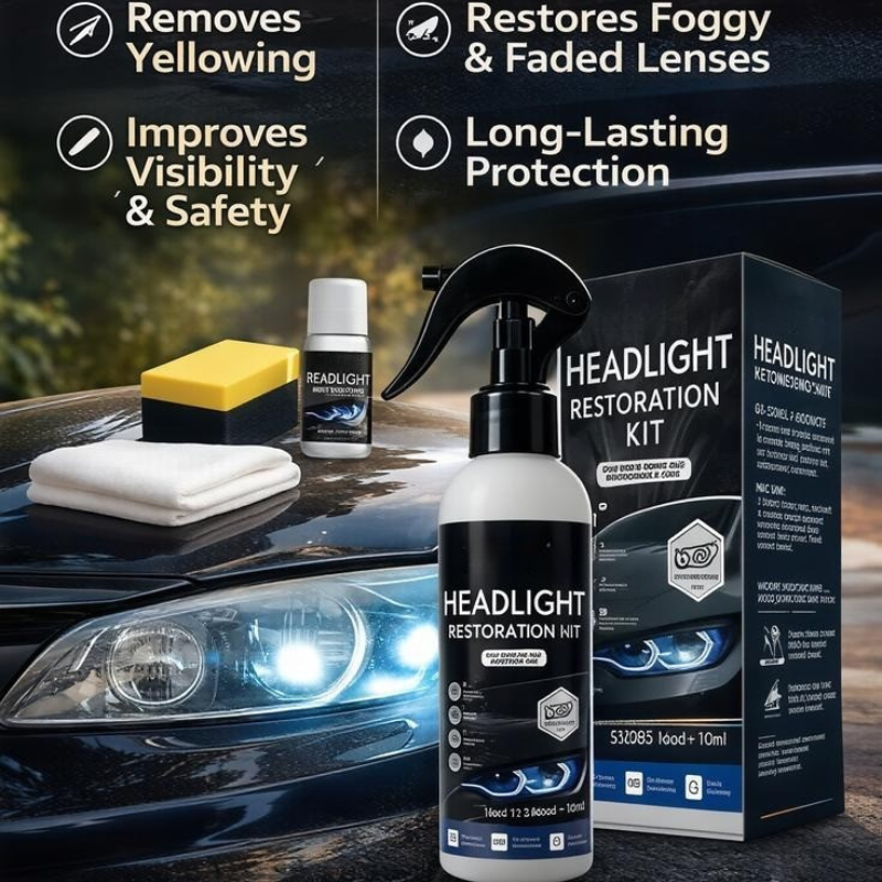 Brankson™ Headlight Restoration Fluid & Cleaner